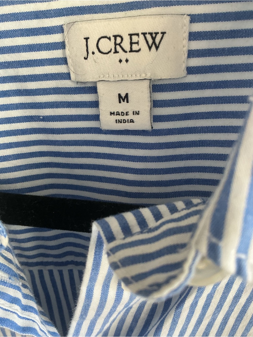 J. Crew Women’s Light Blue & White Vertical Stripe Button-Down Shirt - Picture 3 of 4